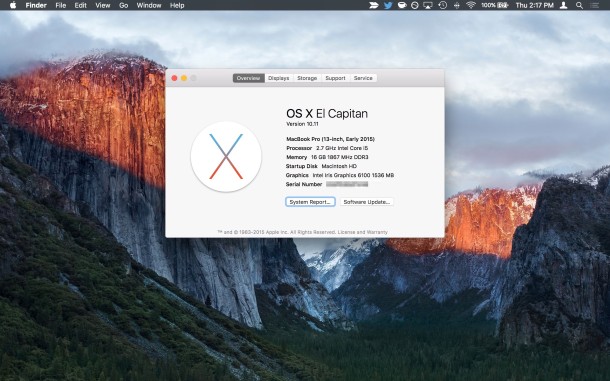 Mac os x el capitan 10.11.6 installer download